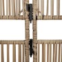 Biombo de 6 paneles ratán sintético beige de , Divisores de ambientes - Ref: Foro24-365387, Precio: 152,97 €, Descuento: %