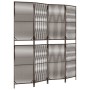 Biombo de 4 paneles ratán sintético marrón de , Divisores de ambientes - Ref: Foro24-365393, Precio: 115,52 €, Descuento: %