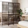 Biombo de 4 paneles ratán sintético marrón de , Divisores de ambientes - Ref: Foro24-365393, Precio: 115,52 €, Descuento: %