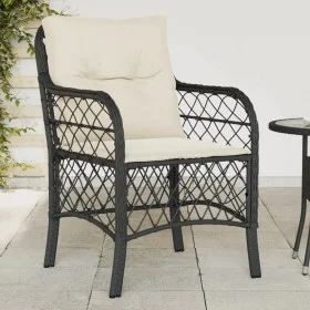 Sillones de jardín con cojines 2 uds ratán sintético negro de , Sillas de jardín - Ref: Foro24-365152, Precio: 198,82 €, Desc...