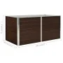 Mesa de cultivo de acero galvanizado marrón 160x80x77 cm de vidaXL, Maceteros y jardineras - Ref: Foro24-45709, Precio: 82,22...