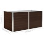 Mesa de cultivo de acero galvanizado marrón 160x80x77 cm de vidaXL, Maceteros y jardineras - Ref: Foro24-45709, Precio: 77,33...