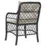 Sillones de jardín con cojines 2 uds ratán sintético negro de , Sillas de jardín - Ref: Foro24-365152, Precio: 168,53 €, Desc...