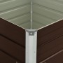 Mesa de cultivo de acero galvanizado marrón 100x100x77 cm de vidaXL, Maceteros y jardineras - Ref: Foro24-45712, Precio: 61,4...