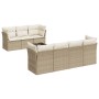 Juego de sofás de jardín con cojines beige 8 pzas ratán PE de , Conjuntos de jardín - Ref: Foro24-3249117, Precio: 521,43 €, ...
