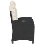 Sillones reclinable jardín cojines 2 uds ratán sintético negro de , Sillas de jardín - Ref: Foro24-365216, Precio: 218,32 €, ...