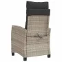 Sillón de jardín reclinable con cojines ratán PE gris claro de , Sillas de jardín - Ref: Foro24-365214, Precio: 154,88 €, Des...