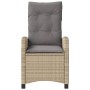 Sillones reclinables jardín y cojines beige mix 2 uds ratán PE de , Sillas de jardín - Ref: Foro24-365221, Precio: 229,03 €, ...