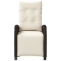 Sillones reclinables jardín y reposapiés 2 uds ratán PE marrón de , Sillas de jardín - Ref: Foro24-365242, Precio: 267,26 €, ...