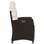 Sillones reclinables jardín y reposapiés 2 uds ratán PE marrón de , Sillas de jardín - Ref: Foro24-365242, Precio: 267,26 €, ...