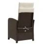 Sillones reclinables jardín y reposapiés 2 uds ratán PE marrón de , Sillas de jardín - Ref: Foro24-365242, Precio: 273,61 €, ...
