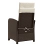 Sillones reclinables jardín y reposapiés 2 uds ratán PE marrón de , Sillas de jardín - Ref: Foro24-365242, Precio: 267,26 €, ...