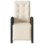 Sillones reclinables jardín con reposapiés 2 uds ratán PE negro de , Sillas de jardín - Ref: Foro24-365192, Precio: 276,53 €,...