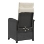 Sillones reclinables jardín con reposapiés 2 uds ratán PE negro de , Sillas de jardín - Ref: Foro24-365192, Precio: 276,53 €,...