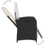 Sillones reclinables jardín con reposapiés 2 uds ratán PE negro de , Sillas de jardín - Ref: Foro24-365192, Precio: 276,53 €,...