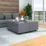 Mesa de centro gris brillo 100x100x35 cm de vidaXL, Mesas de centro - Ref: Foro24-283726, Precio: 155,79 €, Descuento: %