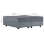 Mesa de centro gris brillo 100x100x35 cm de vidaXL, Mesas de centro - Ref: Foro24-283726, Precio: 157,64 €, Descuento: %