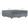 Mesa de centro gris brillo 100x100x35 cm de vidaXL, Mesas de centro - Ref: Foro24-283726, Precio: 155,79 €, Descuento: %