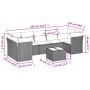 Set de sofás de jardín 8 pzas y cojines ratán sintético gris de , Conjuntos de jardín - Ref: Foro24-3249129, Precio: 481,68 €...
