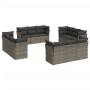Set de sofás de jardín 12 pzas con cojines ratán sintético gris de , Conjuntos de jardín - Ref: Foro24-3249169, Precio: 822,9...