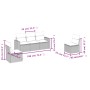 Juego de sofás jardín con cojines 5 pzas ratán sintético gris de , Sofás modulares de exterior - Ref: Foro24-3251127, Precio:...