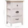 Armario auxiliar de madera de paulownia 35x25x57 cm de vidaXL, Cajoneras - Ref: Foro24-284076, Precio: 81,83 €, Descuento: %