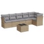 Set sofás de jardín 7 piezas y cojines ratán sintético beige de , Conjuntos de jardín - Ref: Foro24-3249508, Precio: 438,42 €...
