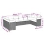 Set de sofás de jardín 10 pzas con cojines ratán sintético gris de , Conjuntos de jardín - Ref: Foro24-3250039, Precio: 579,6...