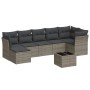Set de sofás de jardín 8 pzas y cojines ratán sintético gris de , Conjuntos de jardín - Ref: Foro24-3249819, Precio: 482,38 €...
