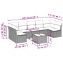 Set de sofás de jardín 8 pzas y cojines ratán sintético gris de , Conjuntos de jardín - Ref: Foro24-3249279, Precio: 464,22 €...