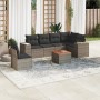 Set de sofás de jardín 7 piezas con cojines ratán PE gris de , Conjuntos de jardín - Ref: Foro24-3257803, Precio: 449,04 €, D...