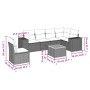 Set de sofás de jardín 7 piezas con cojines ratán PE gris de , Conjuntos de jardín - Ref: Foro24-3257803, Precio: 449,04 €, D...