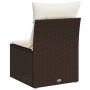 Silla de jardín sin reposabrazos con cojines ratán PE marrón de , Sofás de exterior - Ref: Foro24-366215, Precio: 60,69 €, De...