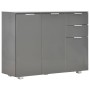 Aparador gris brillante 107x35x80,5 cm de vidaXL, Aparadores - Ref: Foro24-283720, Precio: 179,02 €, Descuento: %