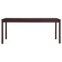Mesa de comedor de madera de pino marrón oscuro 180x90x73 cm de vidaXL, Mesas de cocina y de comedor - Ref: Foro24-283407, Pr...