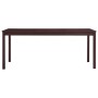 Mesa de comedor de madera de pino marrón oscuro 180x90x73 cm de vidaXL, Mesas de cocina y de comedor - Ref: Foro24-283407, Pr...
