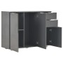 Aparador gris brillante 107x35x80,5 cm de vidaXL, Aparadores - Ref: Foro24-283720, Precio: 179,02 €, Descuento: %