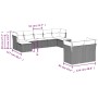 Set de muebles de jardín 9 pzas y cojines ratán sintético gris de , Conjuntos de jardín - Ref: Foro24-3250149, Precio: 524,97...