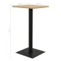 Mesa de bistró color roble 60x60x107 cm de , Mesas de cocina y de comedor - Ref: Foro24-321926, Precio: 99,28 €, Descuento: %
