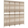 Biombo de 4 paneles ratán sintético beige de , Divisores de ambientes - Ref: Foro24-365395, Precio: 115,52 €, Descuento: %