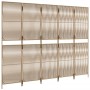 Biombo de 5 paneles ratán sintético beige de , Divisores de ambientes - Ref: Foro24-365383, Precio: 150,60 €, Descuento: %