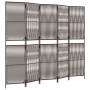 Biombo de 5 paneles ratán sintético marrón de , Divisores de ambientes - Ref: Foro24-365397, Precio: 143,08 €, Descuento: %
