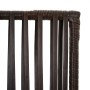 Biombo de 5 paneles ratán sintético marrón de , Divisores de ambientes - Ref: Foro24-365397, Precio: 143,08 €, Descuento: %