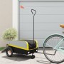 Remolque para bicicleta hierro negro y amarillo 30 kg de , Remolques para bicicletas - Ref: Foro24-94057, Precio: 77,48 €, De...