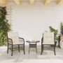 Sillas de jardín con cojines 2 unidades ratán sintético marrón de , Sillas de jardín - Ref: Foro24-365154, Precio: 173,22 €, ...