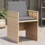 Sillones jardín con cojines 4 uds ratán sintético beige mezcla de , Sillas de jardín - Ref: Foro24-364938, Precio: 206,16 €, ...