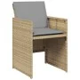 Sillones jardín con cojines 4 uds ratán sintético beige mezcla de , Sillas de jardín - Ref: Foro24-364938, Precio: 206,16 €, ...