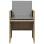 Sillones jardín con cojines 4 uds ratán sintético beige mezcla de , Sillas de jardín - Ref: Foro24-364938, Precio: 180,58 €, ...