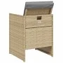 Sillones jardín con cojines 4 uds ratán sintético beige mezcla de , Sillas de jardín - Ref: Foro24-364938, Precio: 206,16 €, ...
