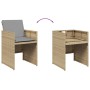 Sillones jardín con cojines 4 uds ratán sintético beige mezcla de , Sillas de jardín - Ref: Foro24-364938, Precio: 180,58 €, ...